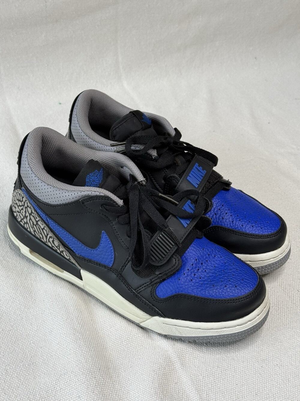 Nike Air Jordan Legacy 312 Low Black Game Royal Blue Sz 10.5 Men's